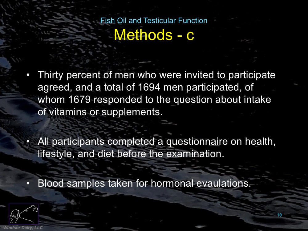 Fish Oil Supplements and Testicular Function