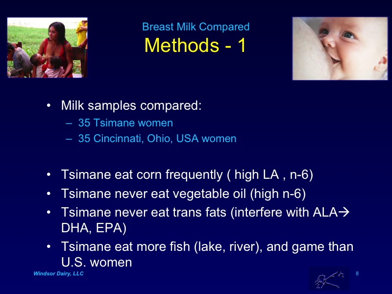Learn How Cincinnati Mothers' Milk Compared to Primitive Hunter-Horticulturist Mothers' Milk