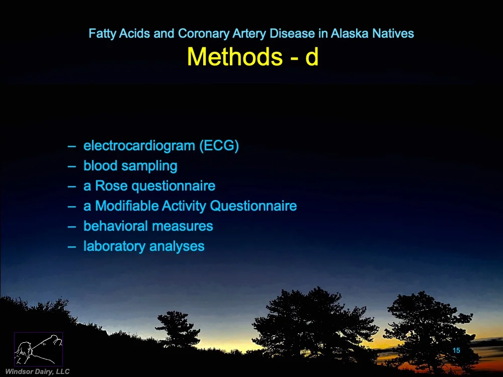 Fatty Acids and Coronary Artery Disease in Alaskan Natives
